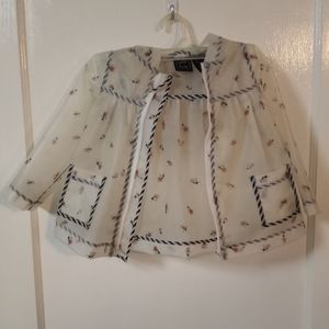 Cynthia Rowley Zippered Toddler Bumble Bee Print Rain Coat - Size 2T